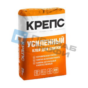 Клей для плитки КРЕПС Усиленный С1Т (25 кг)