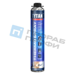 Напыляемая теплоизоляция Tytan Professional Thermospray полиуретановая профессиональная (0,870л)